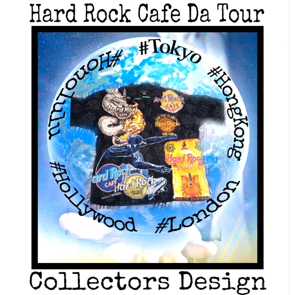 Hard Rock Cafe Da Tour Collector'z Design Aloha Shirt